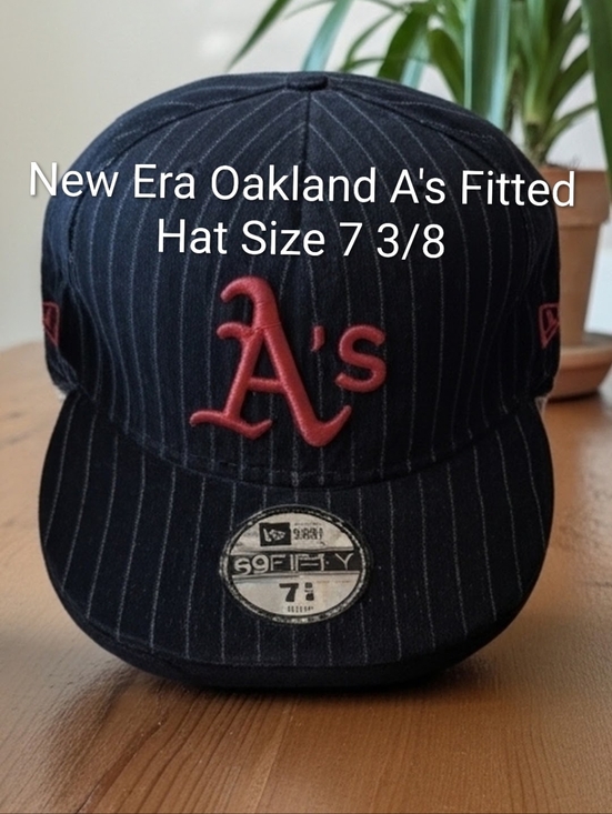 New Era Other - New Era Oakland A's Blue and Pink Fitted Hat Size 7 3/8